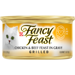 Photo of Purina Fancy Feast Grilled Pet Food Chicken Beef 85g
