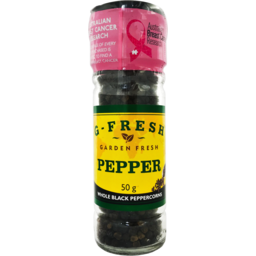 Photo of G Fresh Whole Black Peppercorns Grinder