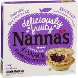 Photo of Nannas Snack Blackberry & Apple Pies 4pk 450g