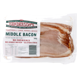 Photo of Hendersons Middle Bacon 500g