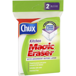 Photo of Chux Magic Eraser Kitchen Hard Surface Cleaner 2 Big Blocks