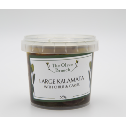 Photo of THE OLIVE BRANCH Large Kalamata Olives Chilli & Garlic