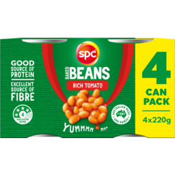 Photo of Spc Baked Beans Rich Tomato Sauce 4x220g