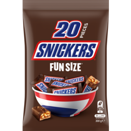 Photo of Snickers Milk Chocolate Peanuts Caramel Fun Size Snack & Share Bag 20 Pieces