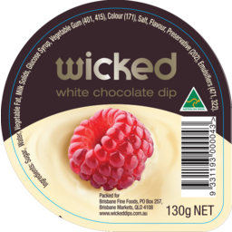 Photo of Wicked White Chocolate Flavoured Dip 130g