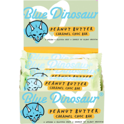 Photo of BLUE DINOSAUR Peanut Butter Caramel Choc Bar 45g