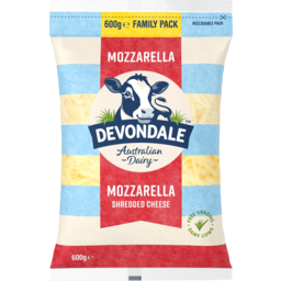 Photo of Devondale Mozzarella Shredded Cheese Family Pack 600g