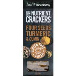 Photo of Health Discovery Nutrient Cracker Turmeric & Cumin 150g