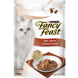 Photo of Purina Fancy Feast Beef Salmon & Cheese Flavour Dry Cat Food 450g