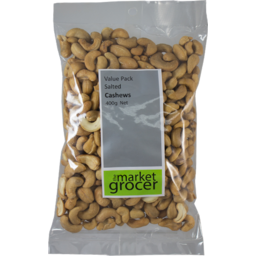 Photo of The Market Grocer Cashews Roasted Salted 400gm