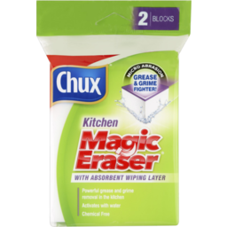 Photo of Chux Magic Eraser Kitchen Grease & Grime Buster Big Blocks 2 Pack