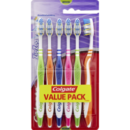 Photo of Colgate Zig Zag Flex Medium Toothbrush Value 6 Pack