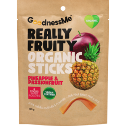 Photo of GoodnessMe Organic Fruit Sticks Pineapple & Passionfruit Duo 8 Pack