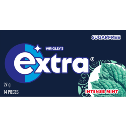 Photo of Etra Intense Mint Chewing Gum Sugar Free 14 Pack 27g