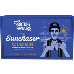 Photo of Fortune Favoursfortune Favours Fortune Favours Cider Sunchaser Blueberry Cider 6.0x330ml