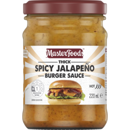 Photo of Masterfoods Spicy Jalapeño Burger Sauce 220 Ml