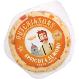 Photo of Hutchinsons Flavoured Cream Cheese Apricot & Almond 125g