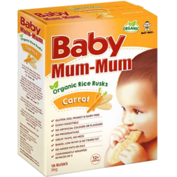 Photo of Baby Mum-Mum Organic Rice Rusk Carrot