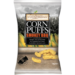 Photo of For Goodness Snacks Smokey BBQ Corn Puffs Flavoured Snack