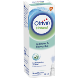 Photo of Otrivin Natural Nasal Spray With Seawater And Eucalyptus, For Blocked Nose,