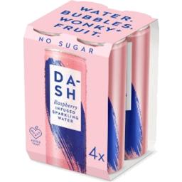 Photo of Dash Water Raspberry Infused Sparkling Water 300ml X4