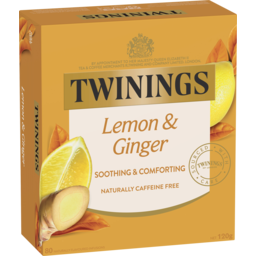 Photo of Twinings Flavoured Herbal Infusions Lemon & Ginger Tea Bags 80 Pack 120g