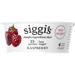 Photo of Siggis 4% Milk Fat Raspberry Yoghurt 125g