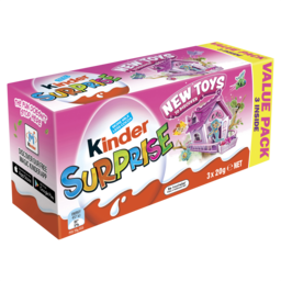 Photo of Kinder Surprise Pink Value Pack - 3 X 20g Eggs Inside 3.0x20g