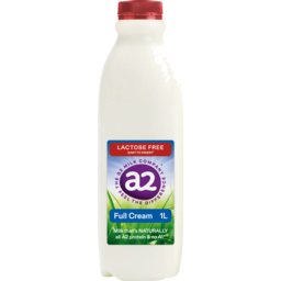 Photo of A2 Full Cream Lactose Free Milk 1L