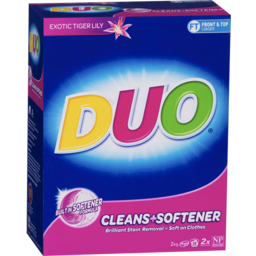 Photo of Duo Laundry Powder Cleans + Softener Exotic Tiger Lily 2kg