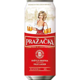 Photo of Red Prazack Lager Can