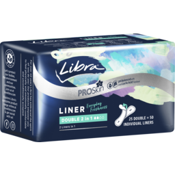Photo of Libra Double 2 In 1 Liners 25 Pack