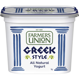 Photo of Farmers Union Yoghurt Natural Greek Style (1kg)