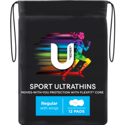 Photo of U By Kotex Sport Ultra Thins Regular With Wings Sanitary Pads 12 Pack