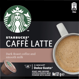 Photo of Starbucks Caffe Latte Coffee Capsules 12 Pack 121g