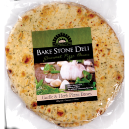 Photo of Bake Stone Deli Garlic & Herb Pizza Bases 3pk