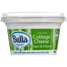 Photo of Bulla Low Fat Cottage Cheese 200g Onion & Chives 