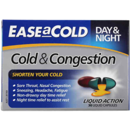 Photo of Easeacold Cold & Congestion Day/Night 30 Soft Capsules