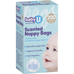 Photo of Babyu Scented Nappy Bags 200 Pack 