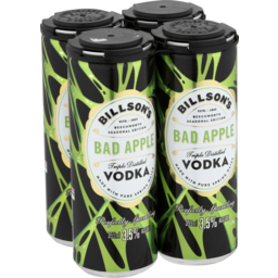 Photo of Billson's Vodka With Bad Apple 4 X 355ml 4.0x355ml