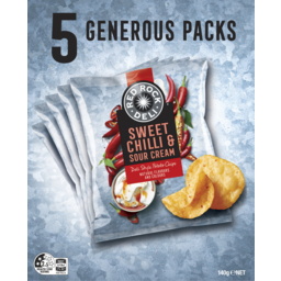 Photo of Red Rock Deli Sweet Chilli & Sour Cream Chips 5 Pack 140g