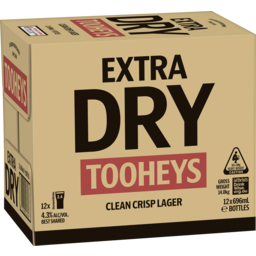Photo of Tooheys Extra Dry Bottle Carton 12x696ml