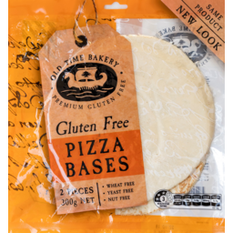 Photo of Old Time Bakery Gluten Free Pizza Bases 2pk 300g