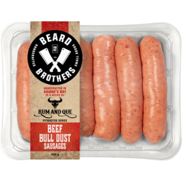 Photo of Beard Bros Beef & Bull Dust Sausage 6 Pack