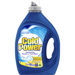 Photo of Cold Power Advanced Clean Lemon, Liquid Laundry Detergent, 2 Litres 2l