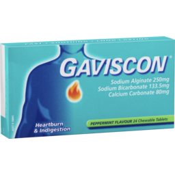 Photo of Gaviscon Chewable Tablets Peppermint Heartburn & Indigestion Relief 24 Pack 
