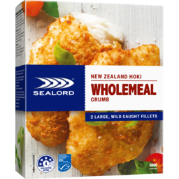 Photo of Sealord Premium Fillets Wholemeal Crumb Hoki Fillet 300g