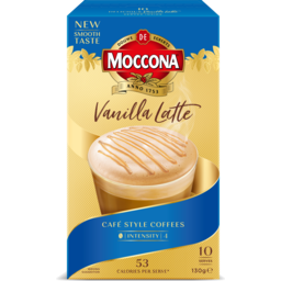 Photo of Moccona Café Sachet Vanilla Latte 10 x 13g (130g)