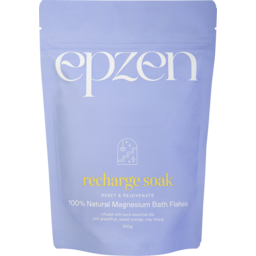 Photo of Epzen Recharge Soak 100% Natural Magnesium Bath Flakes 500g