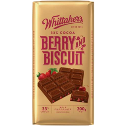 Photo of Whittaker's Milk Chocolate Berry & Biscuit 250g